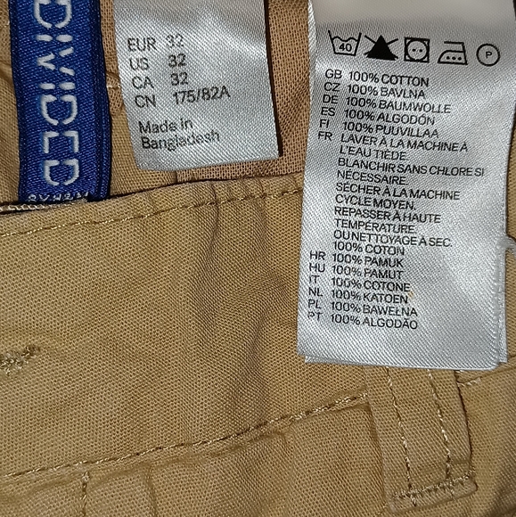 Divided Button Fly Chinos Size 32 Waist - Picture 6 of 6